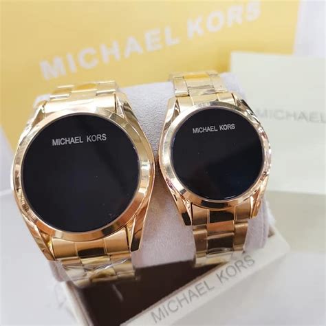 rose gold michael kors couple watches
